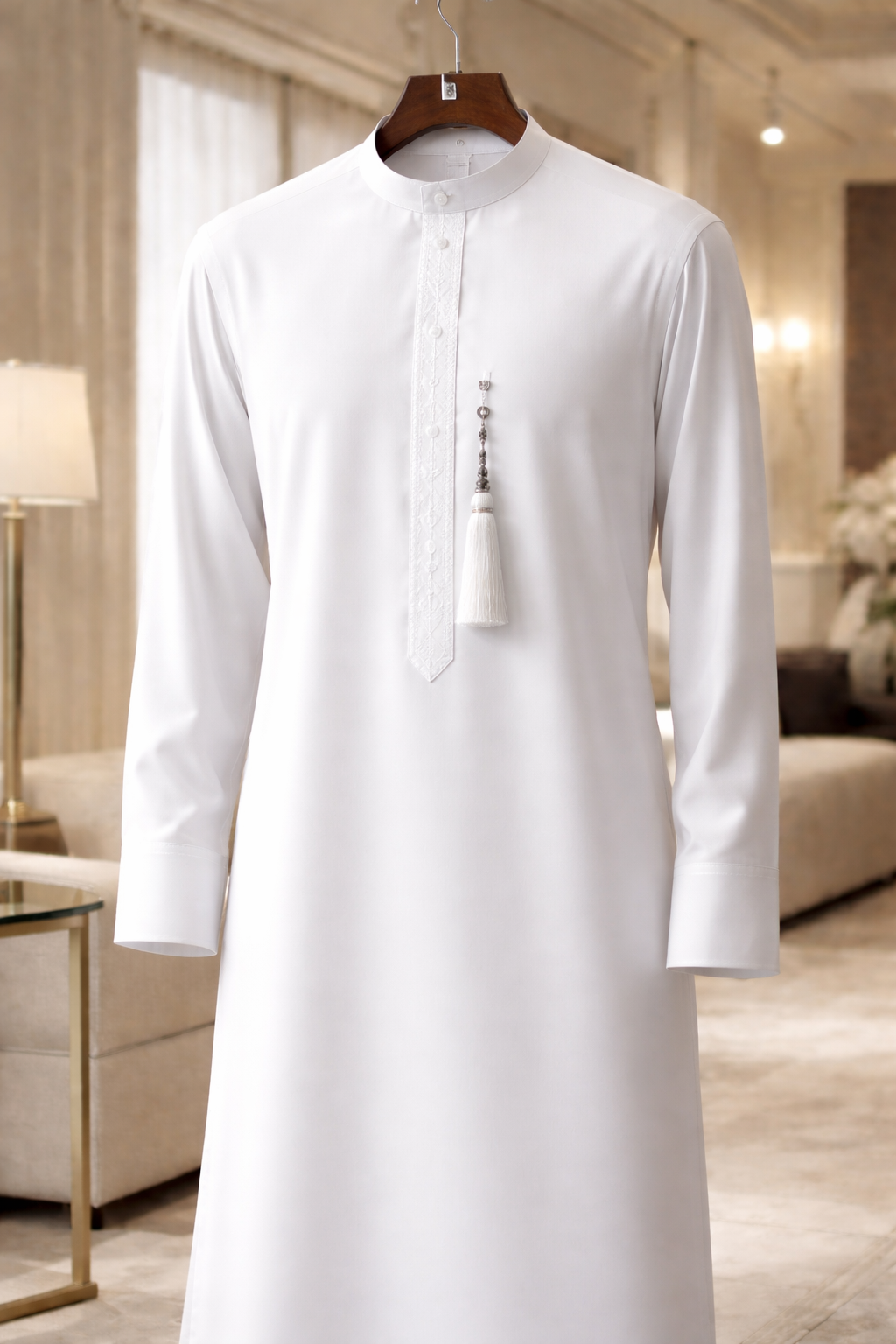 Luxury White Thobe